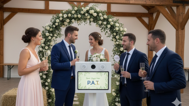Un mariage inoubliable à Péronnas grâce à la location d'un Photobooth